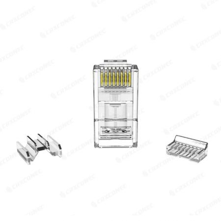 Connecteur RJ45 Cat.6A UTP à verrouillage en arc avec insert en croix